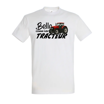 T-shirt Belle Comme Un Tracteur - Personnalisable 🌸 - COQ AGRI