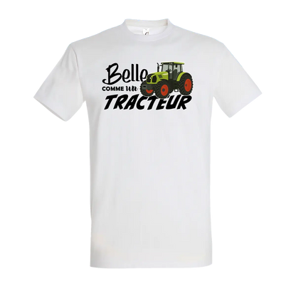 T-shirt Belle Comme Un Tracteur - Personnalisable 🌸 - COQ AGRI
