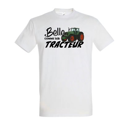 T-shirt Belle Comme Un Tracteur - Personnalisable 🌸 - COQ AGRI