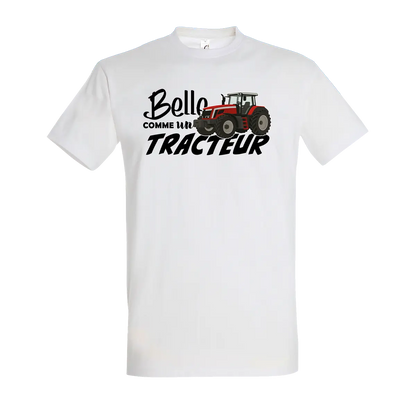 T-shirt Belle Comme Un Tracteur - Personnalisable 🌸 - COQ AGRI