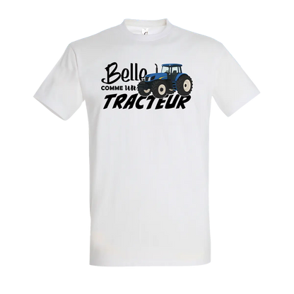 T-shirt Belle Comme Un Tracteur - Personnalisable 🌸 - COQ AGRI