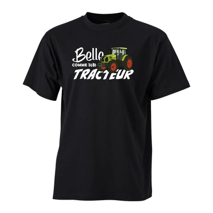 T-shirt Belle Comme Un Tracteur - Personnalisable 🌸 - COQ AGRI