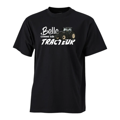 T-shirt Belle Comme Un Tracteur - Personnalisable 🌸 - COQ AGRI