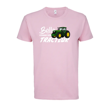 T-shirt Belle Comme Un Tracteur - Personnalisable 🌸 - COQ AGRI