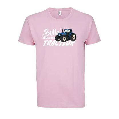 T-shirt Belle Comme Un Tracteur - Personnalisable 🌸 - COQ AGRI