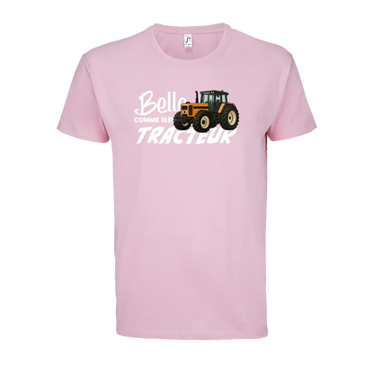 T-shirt Belle Comme Un Tracteur - Personnalisable 🌸 - COQ AGRI