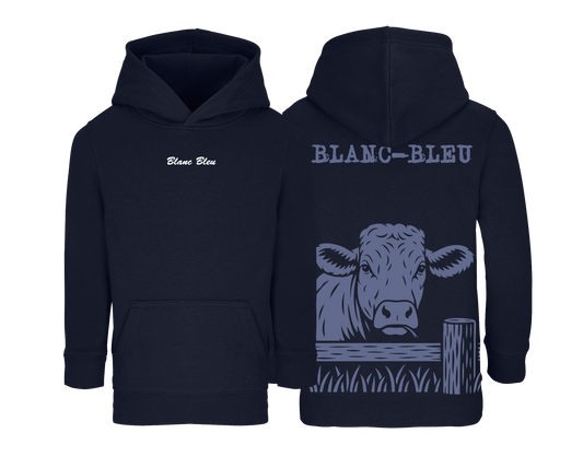 Sweat enfant Blanc Bleu - COQ AGRI