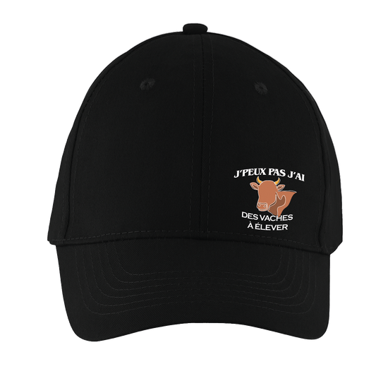 Casquette "J'peux pas j'ai des vaches à élever"