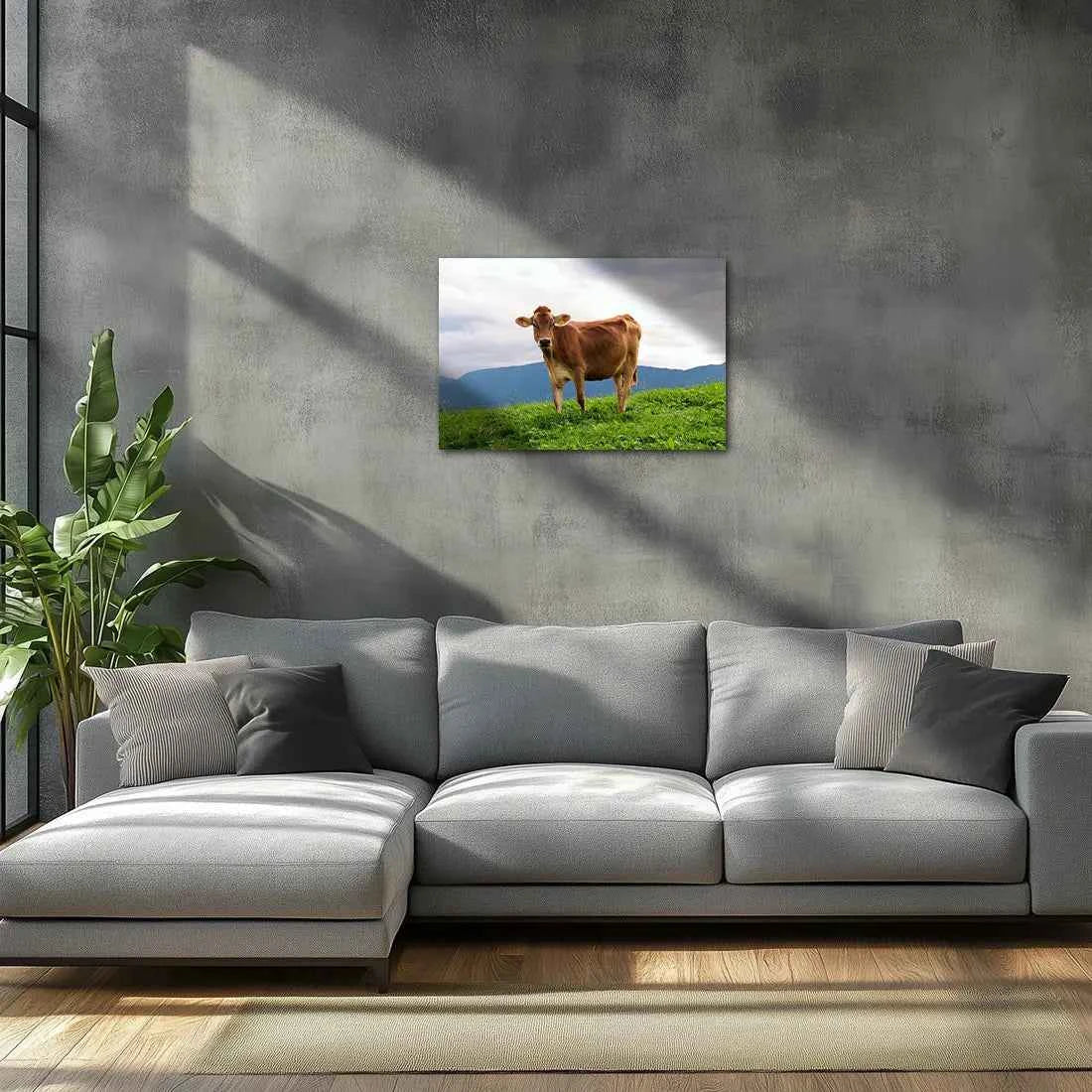 Poster métallique - Vache Brunes des Alpes