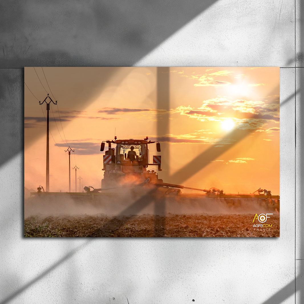 Poster métallique / AGRICOM FRANCE - COQ AGRI